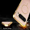 Phonesta Luxury Carbon Fiber Back Cover hoesje met MagSafe voor Google Pixel 9 Pro - Roze 8