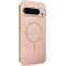 Phonesta Luxury Carbon Fiber Back Cover hoesje met MagSafe voor Google Pixel 9 Pro XL - Roze