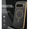 Phonesta Luxury Carbon Fiber Back Cover hoesje met MagSafe voor Google Pixel 9 Pro XL - Zwart 1