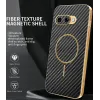 Phonesta Luxury Carbon Fiber Back Cover hoesje met MagSafe voor Google Pixel 9a - Zwart 1