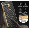 Phonesta Luxury Carbon Fiber Back Cover hoesje met MagSafe voor Google Pixel 9a - Zwart 7