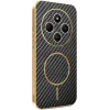 Phonesta Luxury Carbon Fiber Back Cover hoesje met MagSafe voor Xiaomi Redmi 14C / Xiaomi Poco C75 - Zwart 0