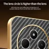 Phonesta Luxury Carbon Fiber Back Cover hoesje met MagSafe voor Xiaomi Redmi 14C / Xiaomi Poco C75 - Zwart 5