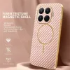 Phonesta Luxury Carbon Fiber Back Cover hoesje met MagSafe voor Xiaomi 15T Pro - Roze 1