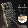 Phonesta Luxury Carbon Fiber Back Cover hoesje met MagSafe voor Xiaomi 15T Pro - Zwart 6