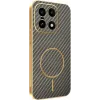 Phonesta Luxury Carbon Fiber Back Cover hoesje met MagSafe voor OnePlus 15 - Bruin 0