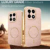 Phonesta Luxury Carbon Fiber Back Cover hoesje met MagSafe voor OnePlus 15 - Roze 3