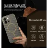 Phonesta Luxury Carbon Fiber Back Cover hoesje met MagSafe voor Oppo A6 Pro - Bruin 2