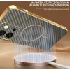Phonesta Luxury Carbon Fiber Back Cover hoesje met MagSafe voor Oppo A6 Pro - Bruin 6