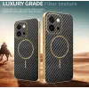 Phonesta Luxury Carbon Fiber Back Cover hoesje met MagSafe voor Oppo A6 Pro - Zwart 3