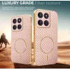 Phonesta Luxury Carbon Fiber Back Cover hoesje met MagSafe voor Motorola Edge 70 - Roze 3