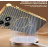 Phonesta Luxury Carbon Fiber Back Cover hoesje met MagSafe voor HONOR X5c Plus - Bruin 5