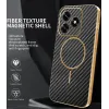 Phonesta Luxury Carbon Fiber Back Cover hoesje met MagSafe voor HONOR X5c Plus - Zwart 1