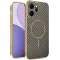 Phonesta Luxury Carbon Fiber Back Cover hoesje met MagSafe voor Oppo Reno14 F/FS - Bruin