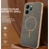 Phonesta Luxury Carbon Fiber Back Cover hoesje met MagSafe voor Oppo Reno14 F/FS - Bruin 2
