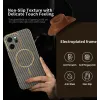 Phonesta Luxury Carbon Fiber Back Cover hoesje met MagSafe voor Oppo Reno14 F/FS - Bruin 3