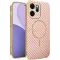 Phonesta Luxury Carbon Fiber Back Cover hoesje met MagSafe voor Oppo Reno14 F/FS - Roze