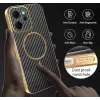 Phonesta Luxury Carbon Fiber Back Cover hoesje met MagSafe voor Oppo Reno14 F/FS - Zwart 7