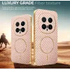 Phonesta Luxury Carbon Fiber Back Cover hoesje met MagSafe voor HONOR Magic8 Pro - Roze 3