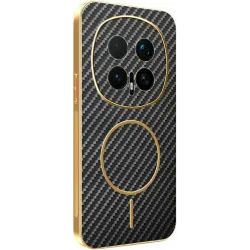 Phonesta Luxury Carbon Fiber Back Cover hoesje met MagSafe voor HONOR Magic8 Pro - Zwart