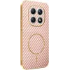 Phonesta Luxury Carbon Fiber Back Cover hoesje met MagSafe voor Xiaomi Redmi Note 15 4G/5G / Xiaomi Poco M8 - Roze 0