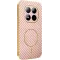 Phonesta Luxury Carbon Fiber Back Cover hoesje met MagSafe voor Xiaomi Redmi Note 15 Pro 5G - Roze