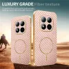 Phonesta Luxury Carbon Fiber Back Cover hoesje met MagSafe voor Xiaomi Redmi Note 15 Pro 5G - Roze 4