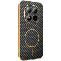 Phonesta Luxury Carbon Fiber Back Cover hoesje met MagSafe voor Xiaomi Redmi Note 15 Pro 5G - Zwart