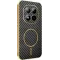 Phonesta Luxury Carbon Fiber Back Cover hoesje met MagSafe voor Xiaomi Redmi Note 15 Pro Plus / Xiaomi Poco M8 Pro - Zwart