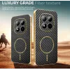 Phonesta Luxury Carbon Fiber Back Cover hoesje met MagSafe voor Xiaomi Redmi Note 15 Pro Plus / Xiaomi Poco M8 Pro - Zwart 3