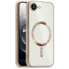Phonesta Luxury Crystal Back Cover hoesje met MagSafe voor Apple iPhone 17e/16e - Transparant/Desert Goud 0