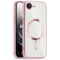 Phonesta Luxury Crystal Back Cover hoesje met MagSafe voor Apple iPhone 17e/16e - Transparant/Roze