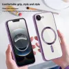 Phonesta Luxury Crystal Back Cover hoesje met MagSafe voor Apple iPhone 17e/16e - Transparant/Roze 4