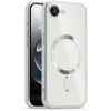 Phonesta Luxury Crystal Back Cover hoesje met MagSafe voor Apple iPhone 17e/16e - Transparant/Zilver 0