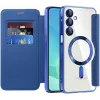 Phonesta Luxury Crystal Book Wallet Case hoesje met MagSafe voor Samsung Galaxy A16 - Donkerblauw 2