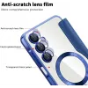 Phonesta Luxury Crystal Book Wallet Case hoesje met MagSafe voor Samsung Galaxy A16 - Donkerblauw 7