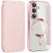 Phonesta Luxury Crystal Book Wallet Case hoesje met MagSafe voor Samsung Galaxy S25 Plus/S24 Plus - Roze
