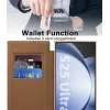 Phonesta Luxury Crystal Book Wallet Case hoesje met MagSafe voor Samsung Galaxy S25 Ultra - Bruin 4