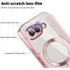 Phonesta Luxury Crystal Book Wallet Case hoesje met MagSafe voor Google Pixel 9a - Roze 6
