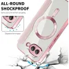 Phonesta Luxury Crystal Book Wallet Case hoesje met MagSafe voor Google Pixel 9a - Roze 7