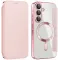 Phonesta Luxury Crystal Book Wallet Case hoesje met MagSafe voor Samsung Galaxy A36/A56 - Roze
