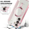 Phonesta Luxury Crystal Puffed Book Wallet Case hoesje met MagSafe voor Samsung Galaxy S24 FE - Roze 6