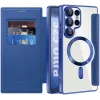 Phonesta Luxury Crystal Puffed Book Wallet Case hoesje met MagSafe voor Samsung Galaxy S25 Ultra - Donkerblauw 2