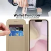 Phonesta Luxury Crystal Puffed Book Wallet Case hoesje met MagSafe voor Apple iPhone 17e/16e - Desert Goud 3