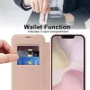 Phonesta Luxury Crystal Puffed Book Wallet Case hoesje met MagSafe voor Apple iPhone 17e/16e - Roze 3