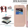Phonesta Luxury Crystal Puffed Book Wallet Case hoesje met MagSafe voor Apple iPhone 17e/16e - Roze 4