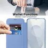 Phonesta Luxury Crystal Puffed Book Wallet Case hoesje met MagSafe voor Samsung Galaxy S25 Edge - Lichtblauw 3