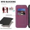 Phonesta Luxury Leather Book Wallet Case hoesje met MagSafe voor Google Pixel 9a - Donkerpaars 6
