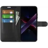 Phonesta Litchi Skin Book Wallet Case hoesje voor Xiaomi Poco X7 Pro - Zwart 4