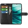 Phonesta Litchi Skin Book Wallet Case hoesje voor Xiaomi Redmi Note 14 Pro Plus - Zwart 4